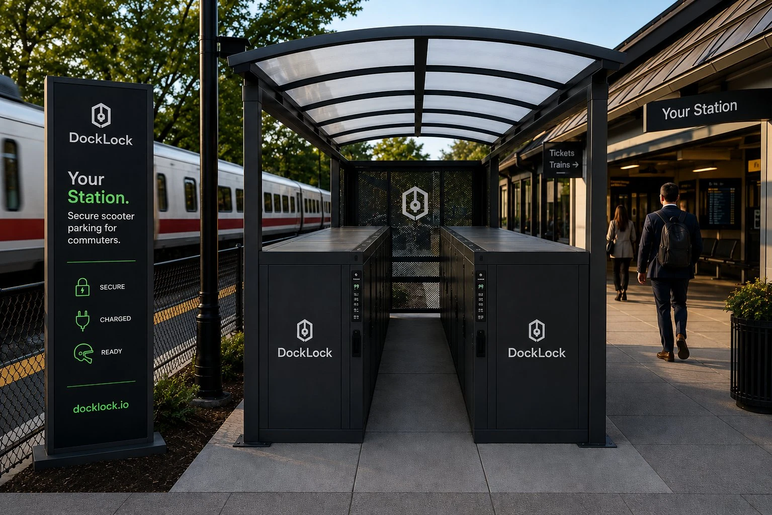 DockLock installation with canopy