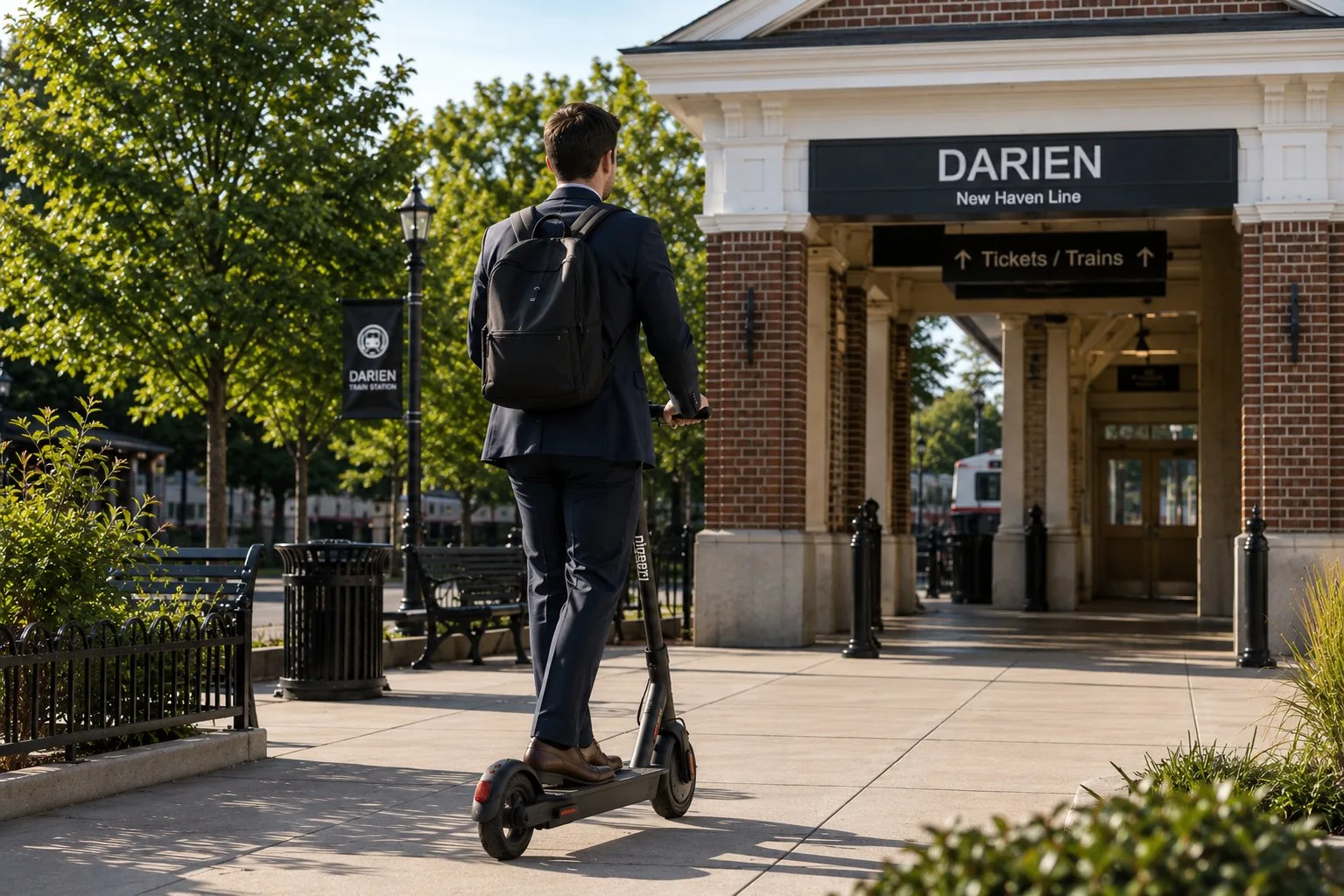 DockLock commuter at Darien Station